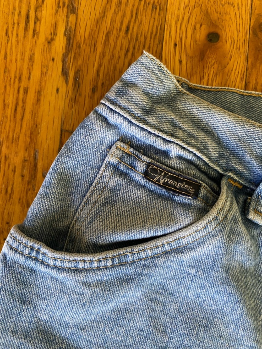 Vintage 90s Wrangler Shorts Med Wash Denim Size 6 Mom Jeans Y2K - Picture 3 of 7